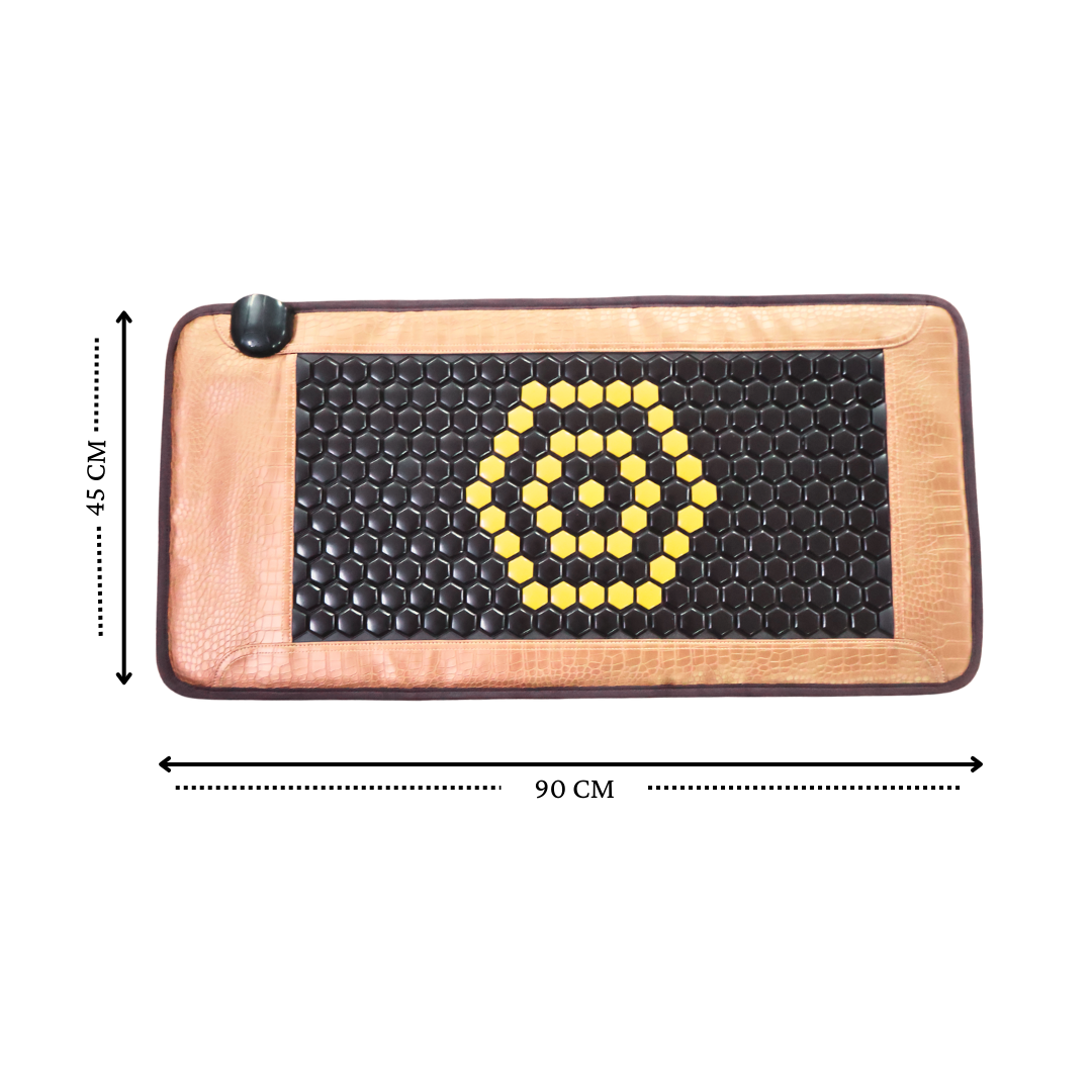 Black Tourmaline Yellow Sulfur Mini Mat